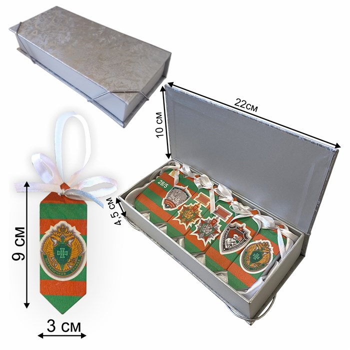 Набор игрушек на елку «Пограничные» в подарочной коробке - фото 106355